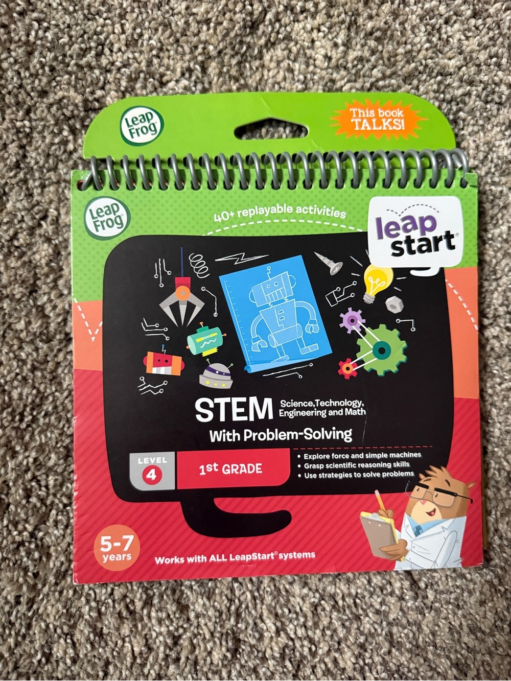 LeapFrog LeapStart STEM Activity Book for 1st Grade - Level 4